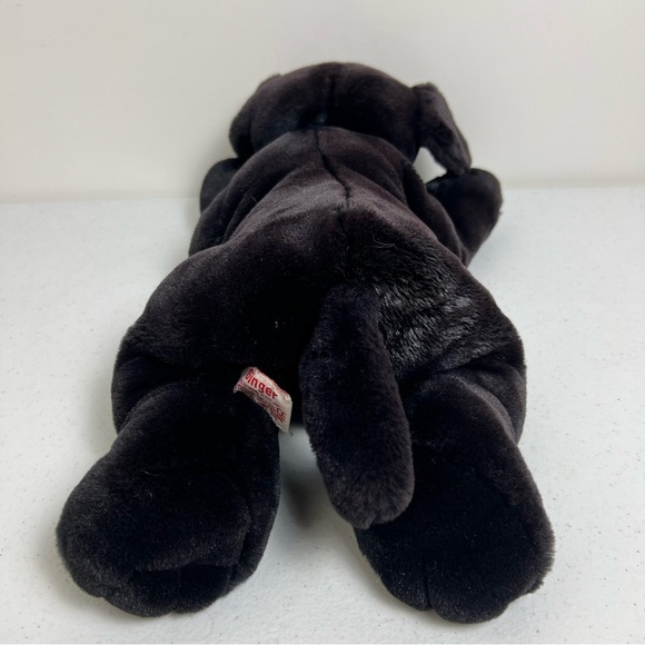 VTG Russ Berrie Stuffed Black Labrador Retriever Dog Pup Ginger 16” Realistic - Picture 5 of 10